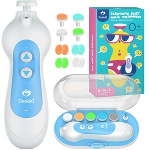 Baby Nail Trimmer Electric, 6 in 1 Baby Nail Clipper for Newborn, Toddler, Kid